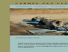 Tablet Screenshot of carmelgunclub.com